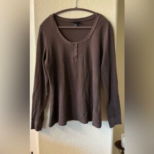 Super Vintage Torrid chocolate brown thermal